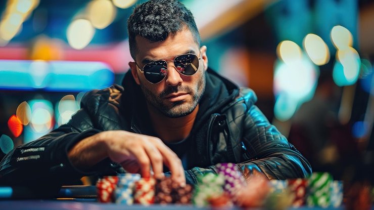Live dealer studio with multi-camera feed